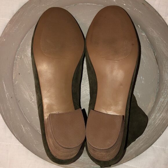 Steve Madden 8.5 Harber Suede Leather Ankle Booties in Camo Olive Green - Picture 8 of 12